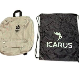New Sierra Club Olive Laptop Backpack – 17” Padded Compartment + Shoe Bag Gift